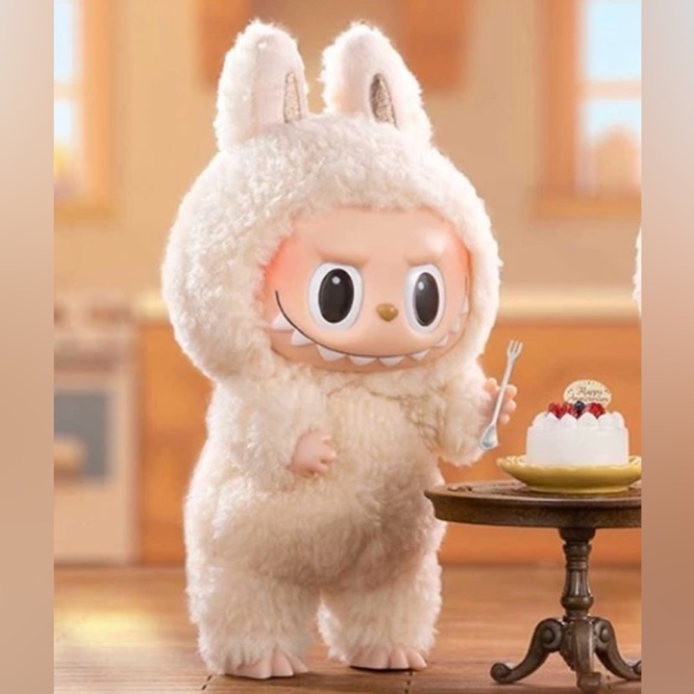 Exciting Macaron “Soymilk” Labubu
